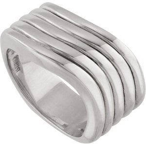 Sterling Silver Fashion Ring, Size 6