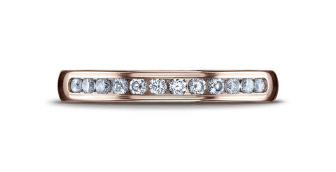 Benchmark-14K-Rose-Gold-3mm-High-Polished-Channel-Set-12-Stone-Diamond-Wedding-Band-Ring--.24Ct--Size-4.25--51352214KR04.25