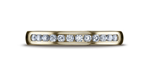 Benchmark-14K-Yellow-Gold-3mm-High-Polished-Channel-Set-12-Stone-Diamond-Wedding-Ring--.24Ct--Size-4.25--51352214KY04.25