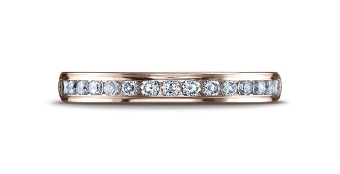 Benchmark-14K-Rose-Gold-3mm-High-Polished-Channel-Set-16-Stone-Diamond-Wedding-Ring--.32Ct.--Size-4.25--51352314KR04.25