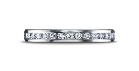Benchmark-Platinum-3mm-High-Polished-Channel-Set-16-Stone-Diamond-Wedding-Band-Ring--.32Ct.--Size-4.25--513523PT04.25