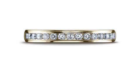 Benchmark-18K-Yellow-Gold-3mm-High-Polished-Channel-Set-16-Stone-Diamond-Wedding-Band--.32Ct.--Size-4.25--51352318KY04.25