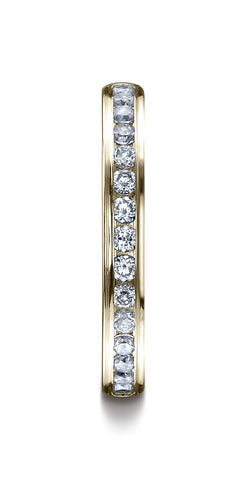 Benchmark-18K-Yellow-Gold-3mm-High-Polished-Channel-Set-16-Stone-Diamond-Wedding-Band--.32Ct.--Size-4.5--51352318KY04.5