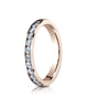 Benchmark-14K-Rose-Gold-3mm-High-Polished-Channel-Set-12-Stone-Diamond-Wedding-Ring--.48Ct.--Size-4--51352414KR04