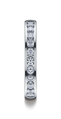 Benchmark-14K-White-Gold-3mm-High-Polished-Channel-Set-12-Stone-Diamond-Wedding-Band--.48Ct.--Size-4.5--51352414KW04.5