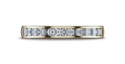 Benchmark-14K-Yellow-Gold-3mm-High-Polished-Channel-Set-12-Stone-Diamond-Wedding-Band--.48Ct.--Size-4.25--51352414KY04.25