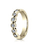 Benchmark-18K-Yellow-Gold-4mm-Burnish-Set-6-Stone-Diamond-Wedding-Band-Ring--.32Ct--Size-4--514129HF18KY04
