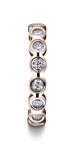 Benchmark-14K-Rose-Gold-4mm-Burnish-Set-16-Stone-Diamond-Eternity-Wedding-Band-Ring--.96Ct--Size-4.5--51412914KR04.5