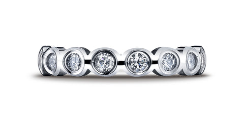 Benchmark-18K-White-Gold-4mm-Burnish-Set-16-Stone-Diamond-Eternity-Wedding-Band-Ring--.96Ct--Size-4.25--51412918KW04.25