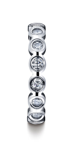 Benchmark-18K-White-Gold-4mm-Burnish-Set-16-Stone-Diamond-Eternity-Wedding-Band-Ring--.96Ct--Size-4.5--51412918KW04.5