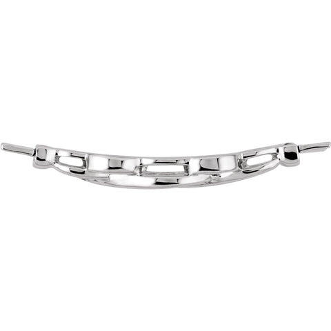 14k White Gold Bracelet Center