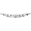 14k White Gold Bracelet Center