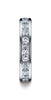 Benchmark-14K-White-Gold-4mm-High-Polished-Channel-Set-12-Stone-Diamond-Wedding-Band--.72Ct.--Size-4.5--51451014KW04.5