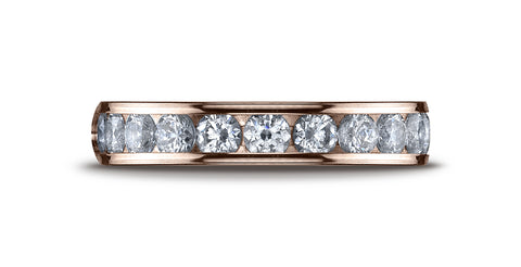 Benchmark-14K-Rose-Gold-4mm-High-Polished-Channel-Set-12-Stone-Diamond-Wedding-Ring--.96Ct.--Size-4.25--51451114KR04.25