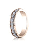Benchmark-14K-Rose-Gold-4mm-High-Polished-Channel-Set-12-Stone-Diamond-Wedding-Ring--.96Ct.--Size-4--51451114KR04