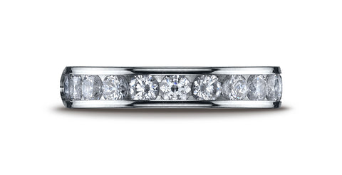 Benchmark-14K-White-Gold-4mm-High-Polished-Channel-Set-12-Stone-Diamond-Wedding-Ring--.96Ct.--Size-4.25--51451114KW04.25