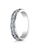Benchmark-Platinum-4mm-High-Polished-Channel-Set-12-Stone-Diamond-Wedding-Band-Ring--.96Ct.--Size-4--514511PT04
