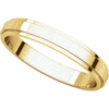 18k Yellow Gold 3mm Flat Edge Band, Size 6.5