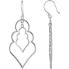 Pair of Precious Metal Fashion Earrings in Sterling Silver