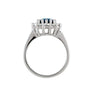 14k White Gold Cluster-Style Ring, Size 7