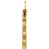 14k Yellow Gold Coin Edge Screw-Top Coin Frame Mounting