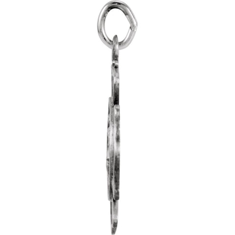 Sterling Silver 16.75mm St. Florian Pendant