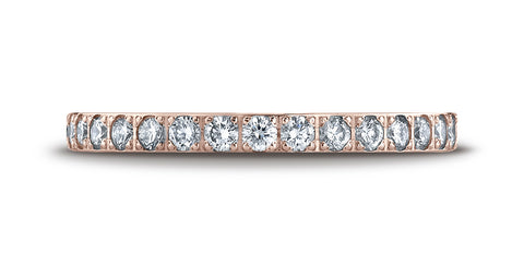 Benchmark-14K-Rose-Gold-2mm-Pave-set-Eternity-Wedding-Band-Ring--Size-4.25--52272114KR04.25