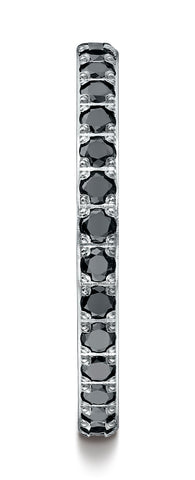 Benchmark-18K-White-Gold-2mm-Pave-set-Black-Diamond-Wedding-Band-Ring--Size-4.5--522722HF18KW04.5