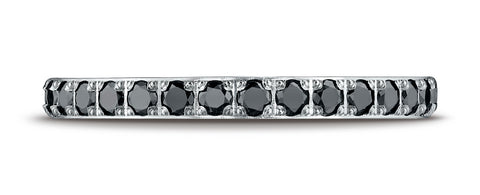 Benchmark-14K-White-Gold-2mm-Pave-set-Black-Diamond-Eternity-Wedding-Band-Ring--Size-4.25--52272214KW04.25