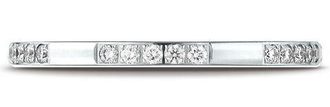 Benchmark-14K-White-Gold-2mm-Pave-set-Diamond-Wedding-Band-Ring--.15Ct.--Size-4.25--52285014KW04.25