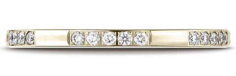 Benchmark-14K-Yellow-Gold-2mm-Pave-set-Diamond-Wedding-Band-Ring--.15Ct.--Size-4.25--52285014KY04.25