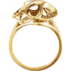 14k Yellow Gold Freeform Ring , Size 6