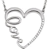 1/6 CTW 18 Inch Diamond Necklace in Sterling Silver