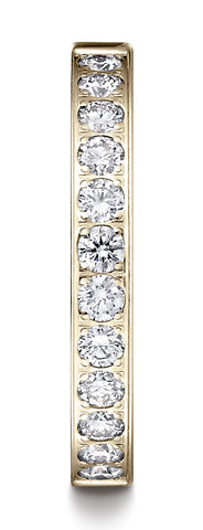 Benchmark-14K-Yellow-Gold-3mm-High-Polish-Pave-set-12-Stone-Diamond-Wedding-Band-Ring--.48Ct.--Size-4.5--523726HF14KY04.5