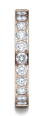 Benchmark-14K-Rose-Gold-3mm-High-Polish-Pave-set-11-Stone-Diamond-Wedding-Band-Ring--.66Ct.--Size-4.5--523727HF14KR04.5