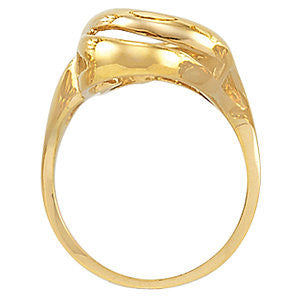 14k Yellow Gold Freeform Ring, Size 6