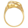 14k Yellow Gold Freeform Ring, Size 6