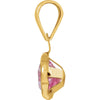 14k Yellow Gold October CZ Birthstone Pendant