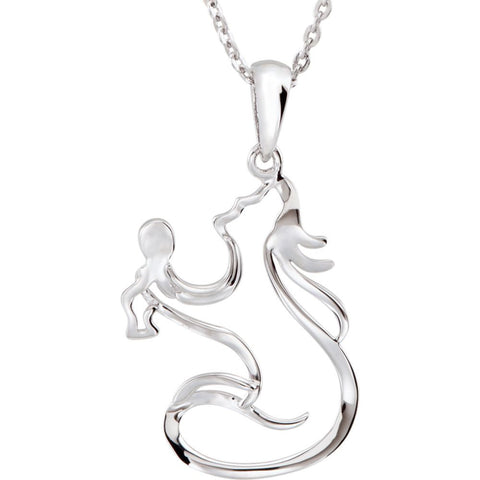 Sterling Silver Sweet Baby 18' Necklace