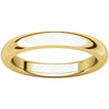 14k Yellow Gold 3mm Heavy Comfort Fit Band, Size 10