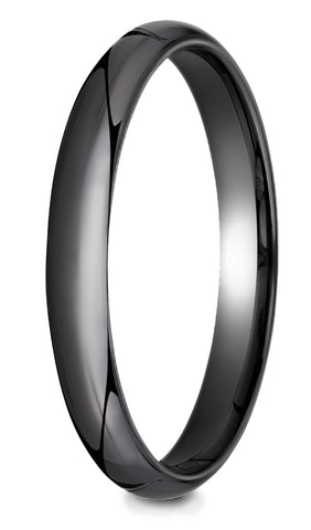 Benchmark Ceramic 3mm High Polished Design Ring, (Sizes 6-14)