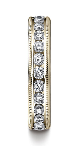 Benchmark-18K-Yellow-Gold-4mm-Channel-Set-Eternity-Wedding-Band-Ring-with-Milgrain.--Size-4.5--53455018KY04.5