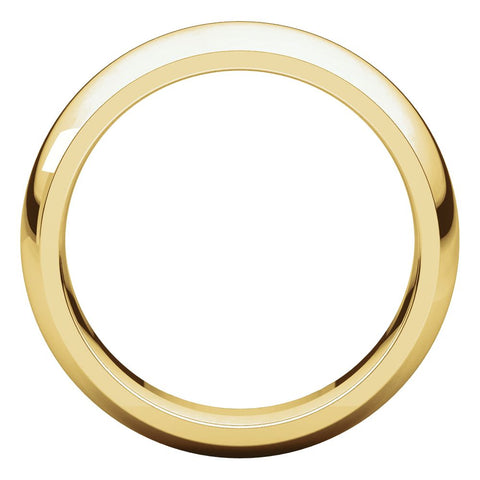 14k Yellow Gold 6mm Comfort Fit Band, Size 6.5
