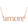 14k Rose Gold "Amore" 16.25-inch Necklace
