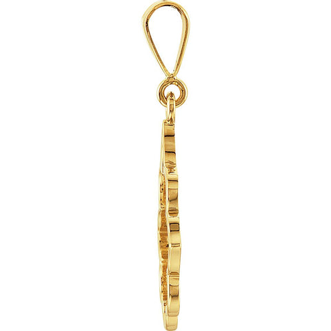 14k Yellow Gold Metal Fashion Pendant