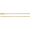 14k Yellow Gold 1.6mm Diamond-Cut Rope 7" Chain with Lobster Clasp