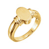 Ladies' Metal Fashion Signet Ring in 14K Yellow Gold ( Size 6 )