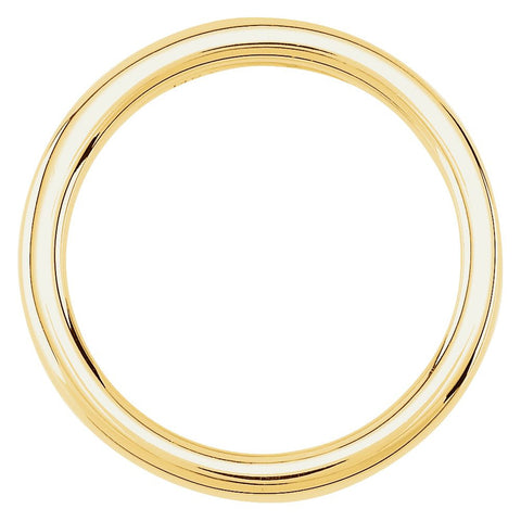 14k Yellow Gold Solstice Solitaire® Tapered Bombé Band, Size 6