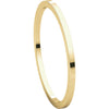 14k Yellow Gold 1mm Flat Band, Size 7.5