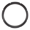 Black Titanium 7mm Grooved Band Size 9